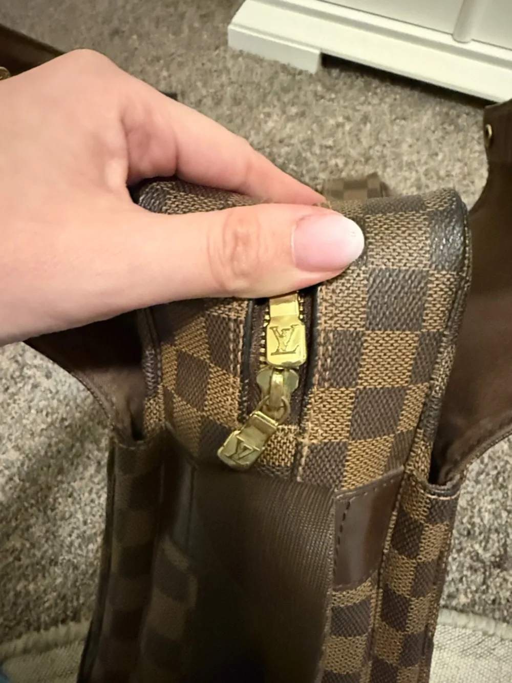 Louis Vuitton Brown Naviglio Damier Crossbody - Picture 3 of 8